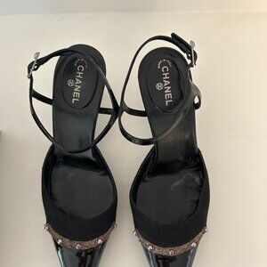 Chanel Pointy Toe Strappy heels Size 37
